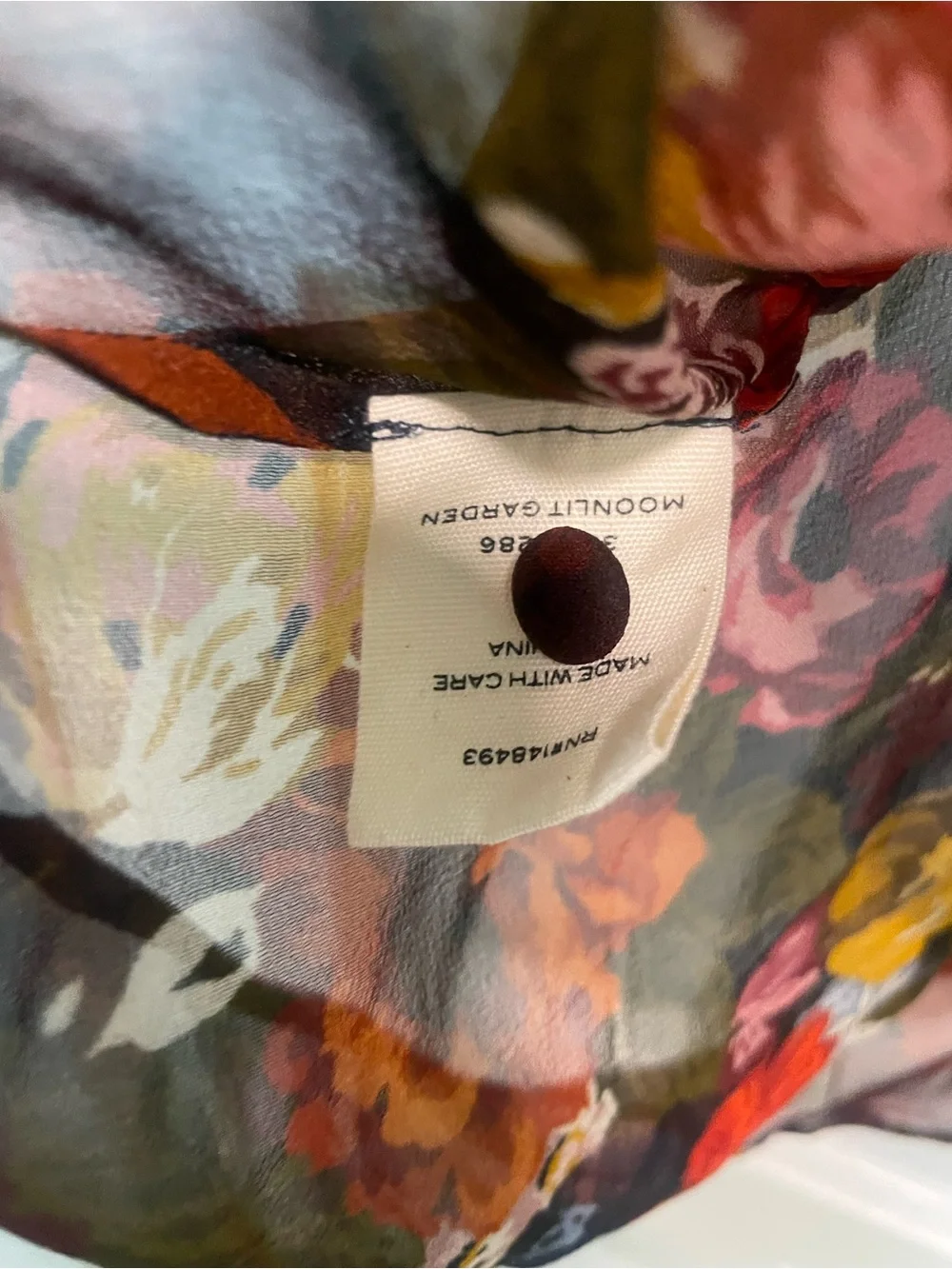 Doen Sheer Floral Ruffle Blouse - Red, Olive, Mustard
